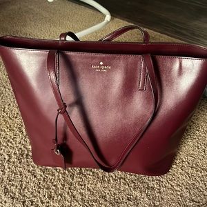 Burgundy, Kate spade bag !!